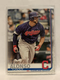 #328 Yonder Alonso Cleveland Indians 2019 Topps Series One Baseball Card