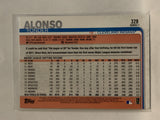 #328 Yonder Alonso Cleveland Indians 2019 Topps Series One Baseball Card