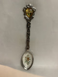 Calgary Tower Canada Albrta Wild Rose Flower Souvenir Spoon
