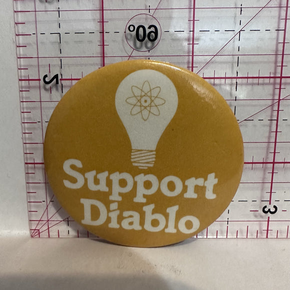 Support Diablo Politics Button Pinback