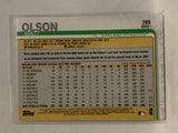 #289 Matt Olson   Oakland Athletics 2019 Topps Series One Baseball Card
