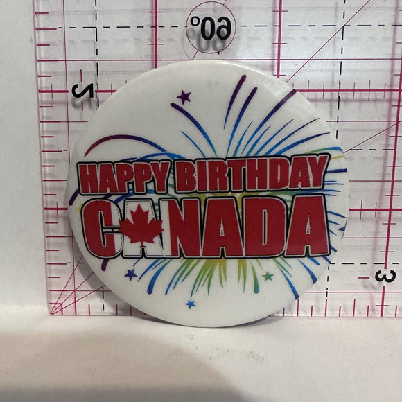Happy Birthday Canada Awards Button Pinback
