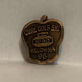 Curl Golf Ski k-40 Kelowna 96 Apple Lapel Hat Pin