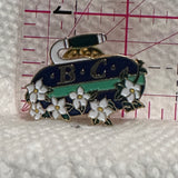 BC Curling Rock Dogwood Flower  Lapel Pin