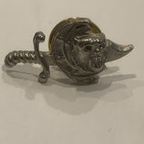 Sowrd Lion Moon Symbol Lapel Hat Pin AG