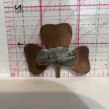 Girl Guides Metal Clover Clubs Button Pinback