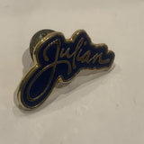 Julien Name Lapel Hat Pin AG