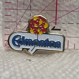 Edmonton City Flower Logo  Lapel Pin