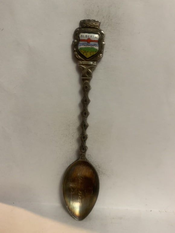 Athabasca Alberta Crest Emblem Souvenir Spoon