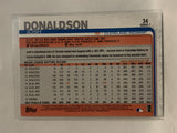 #34 Josh Donaldson Cleveland Indians 2019 Topps Series One Baseball Card