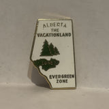 Alberta The Vactionland Evergreen Zone Lapel Hat Pin