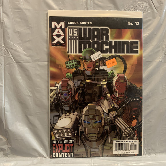 #12 U.S. War Machine MAX Comics AS 7835