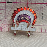County of Paint Earth Native Head Dress  Lapel Pin