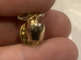 Golden Apple Lapel Hat Pin