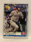 #9 Ben Zobrist Chicago Cubs 2019 Topps Series One Baseball Card