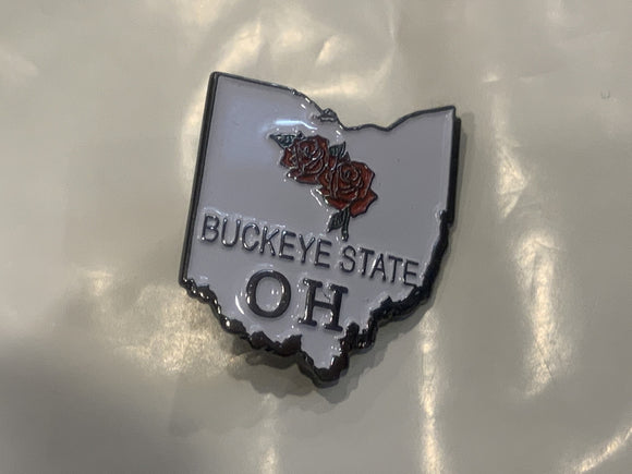Ohio Buckeye State OH Lapel Hat Pin