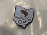 Ohio Buckeye State OH Lapel Hat Pin