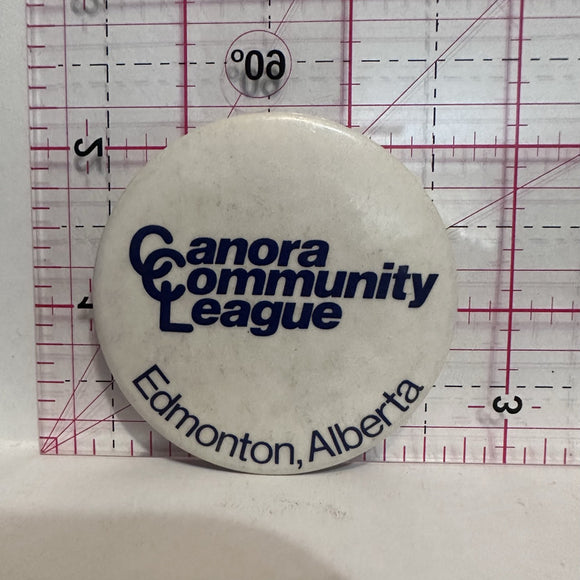 Canora Community League Edmonton Alberta Clubs Button Pinback