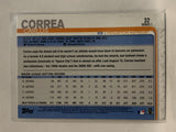 #32 Carlos Correa Houston Astros 2019 Topps Series One Baseball Card
