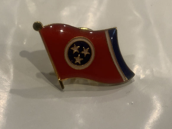 Tennessee State Flag Lapel Hat Pin