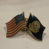 USA US Navy Friendship Flags Lapel Hat Pin AH