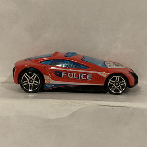 Red Police Speed Trap ©2010 Hot Wheels Diecast Cars CO