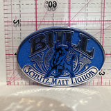 Bull Schlitz Malt Liquor Advertising Button Pinback
