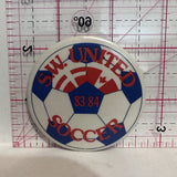 S.W. United Soccer 83 84 Sports Button Pinback