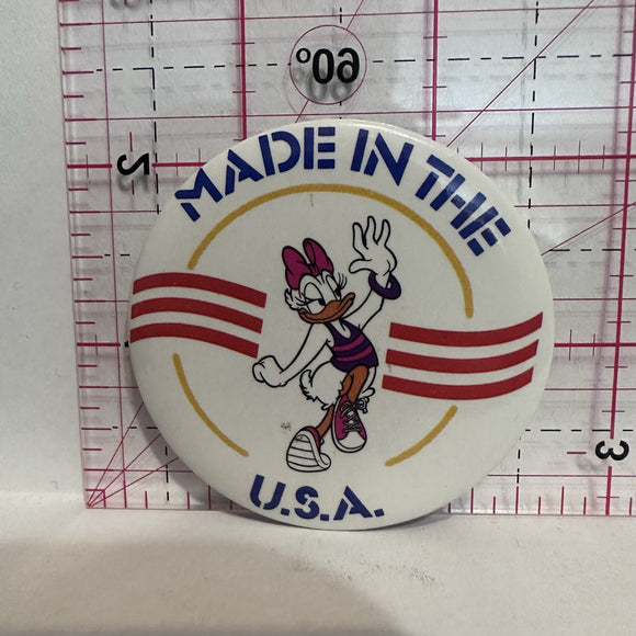 Diasy Duck Made in the USA Comic Books Button Pinback