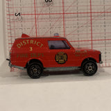 Red District 3 Fire Department Range Rover 1/60 Majorette Diecast Cars CO