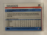 #340 Tyler Skaggs Los Angeles Angels 2019 Topps Series One Baseball Card