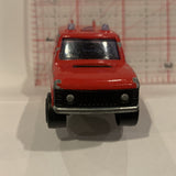 Red District 3 Fire Department Range Rover 1/60 Majorette Diecast Cars CO