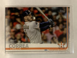 #32 Carlos Correa Houston Astros 2019 Topps Series One Baseball Card
