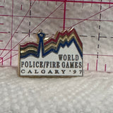 World Police Fire Games Calgary '97  Lapel Pin