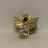 Jewelled Angel Lapel Hat Pin