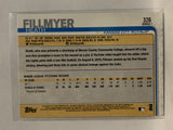 #326 Heath Fillmyer Rookie   Kansas City Royals 2019 Topps Series One Baseball Card