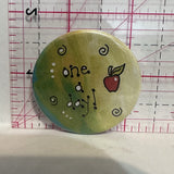 One a Day Apple Slogans Button Pinback