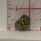 Music Notes on a Heart Lapel Hat Pin