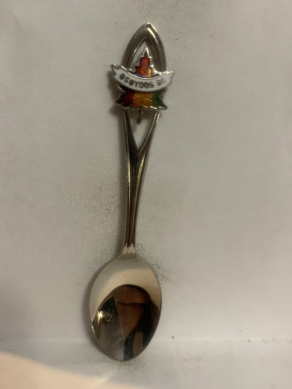 Osoyoos BC Maple Leaf Souvenir Spoon