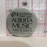 Alberta Music Associates Private Instructors Clubs Button Pinback