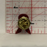 Red Ribbon Lapel Hat Pin
