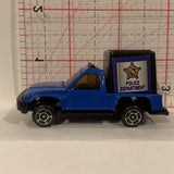 Blue  Police Dept Truck Unbranded Diecast Cars CD