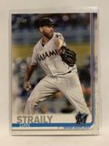 #325 Dan Straily Miami Marlins 2019 Topps Series One Baseball Card