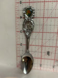 Saskatoon Priaire Lily Saskachewan Deer Souvenir Spoon