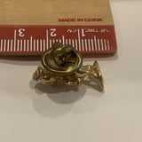 Donald Duck Slogan Lapel Hat Pin AI