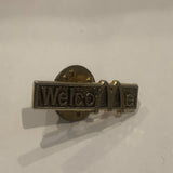 Welcome Mcdonalds Slogan Greeting Lapel Hat Pin AI