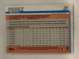 #219 Martin Perez Texas Rangers 2019 Topps Series One Baseball Card