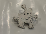 Puzzle Piece Tooth Lapel Hat Pin