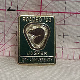 Roadeo '93 Jasper 10th Anniversary  Lapel Pin