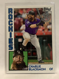 #T84-38 Charlie Blackmon Colorado Rockies 2019 Topps Series One Baseball Card